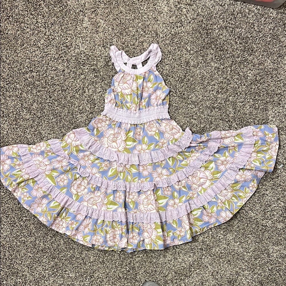 Matilda Jane Floral Ruffle Maxi Dress